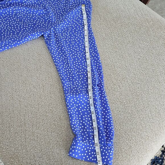 The Limited Purple and White Polka Dot Dress Shirt - Size Large - Picture 9 of 10